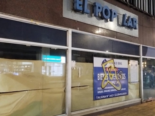 Segundo remate de los bienes de El Popular